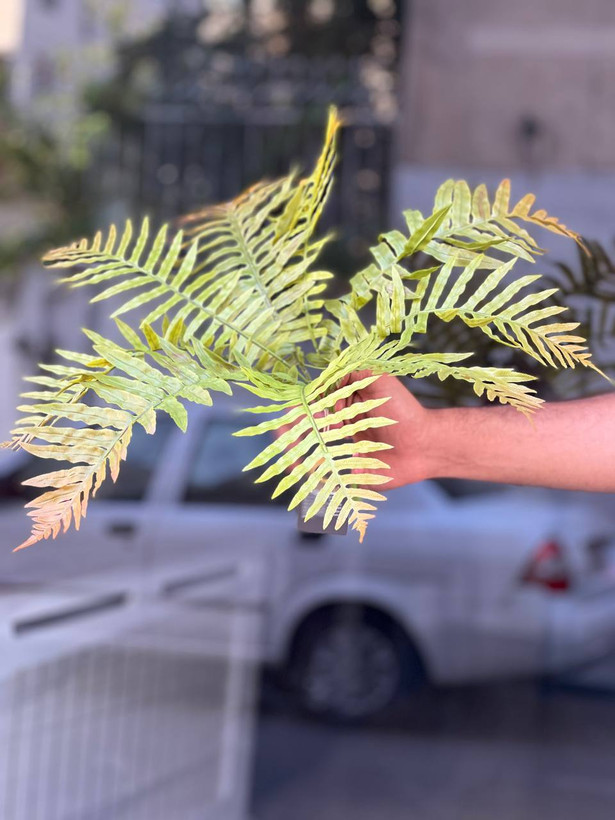بوته سرخس مصنوعی ۹بازو وارداتی دورنگ