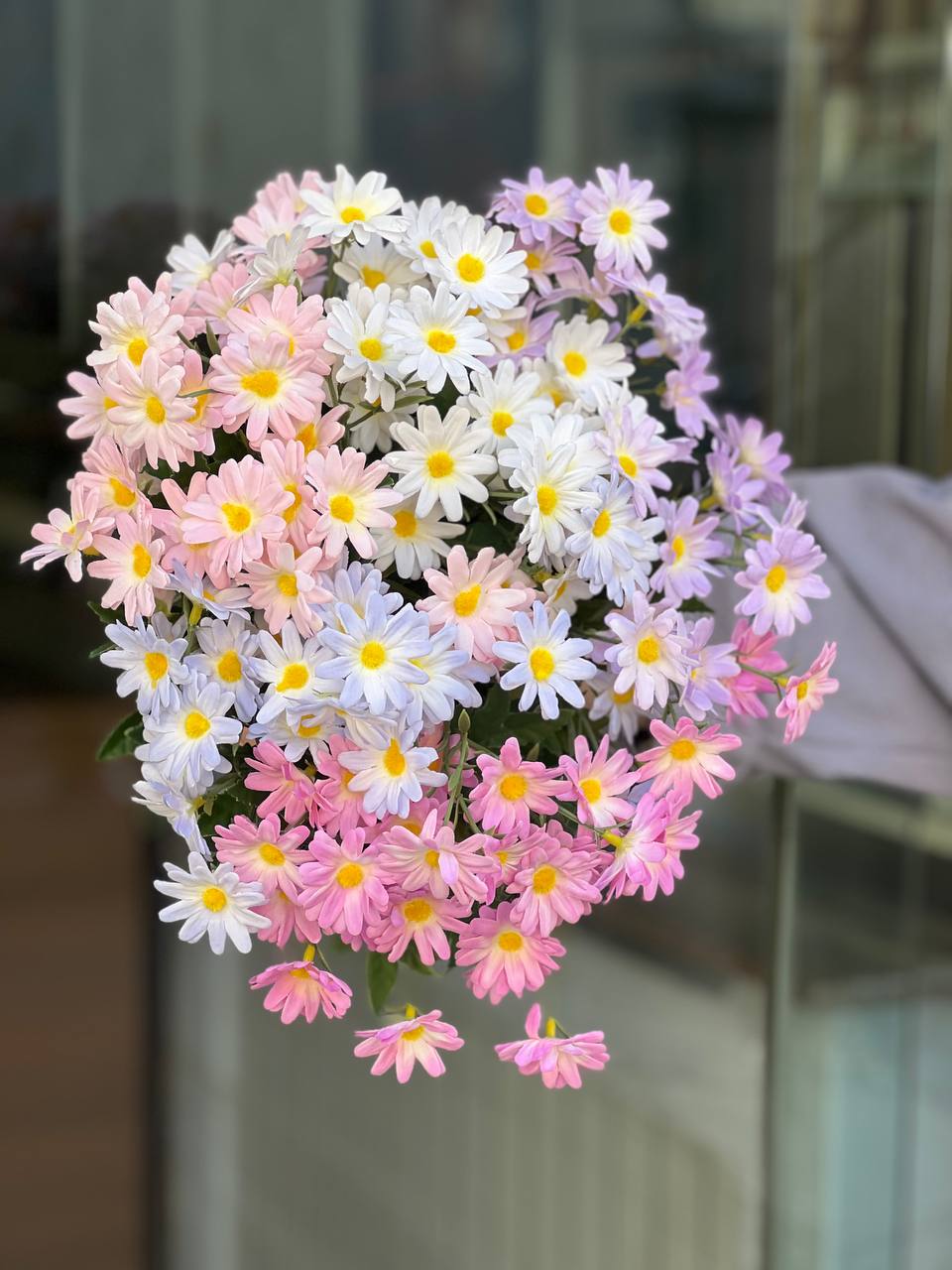 بوته مینا مصنوعی وارداتی کیفیت درجه1 رنگ آبی کمرنگ